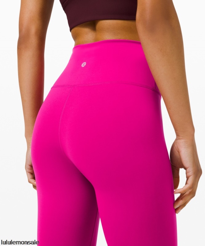 Lululemon Damen DELULU081 | Wunder Train High-rise Crop 23 Gereifte Himbeere